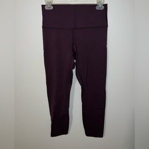 LULULEMON Size 6 Purple Leggings